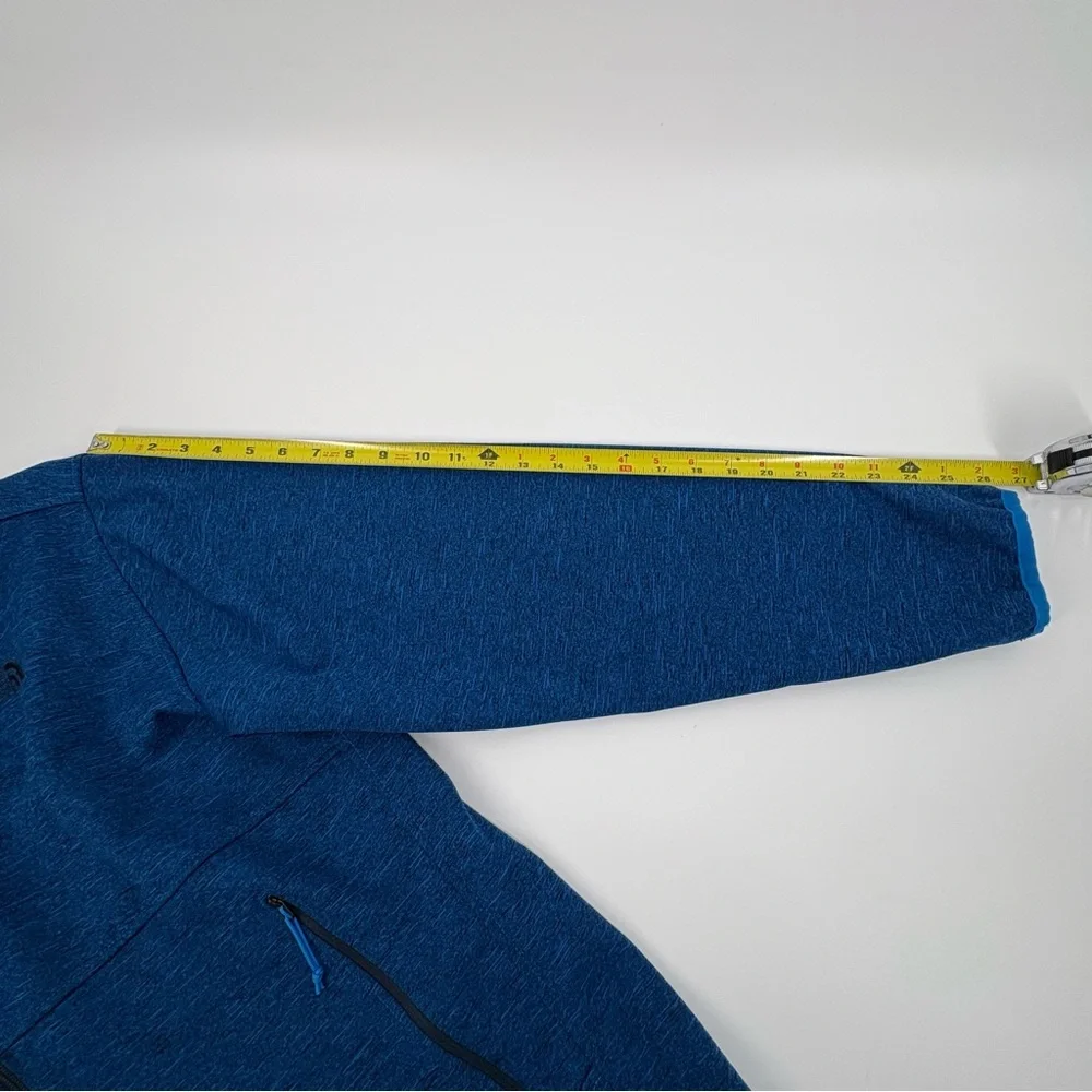 The North Face Cedar Trail‎ Grid Fleece Full Zip Jacket Wind Resistant Blue Xl